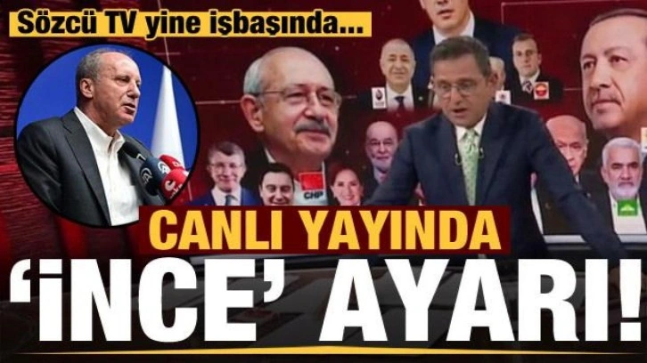 S&ouml;zc&uuml; TV'den Muharrem İnce'ye sans&uuml;r: Ekrandan resmini anketten ismini sildiler...