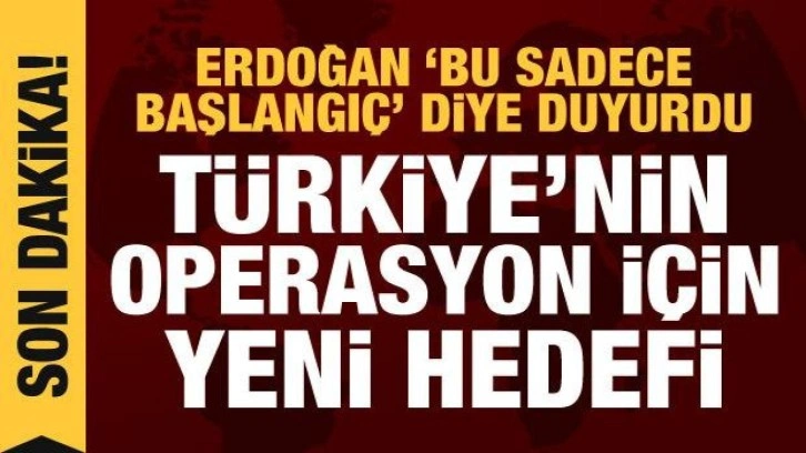 Suriye'ye kara harekatı başlatılıyor! Erdoğan "sadece başlangı&ccedil;tı" diye duyurdu