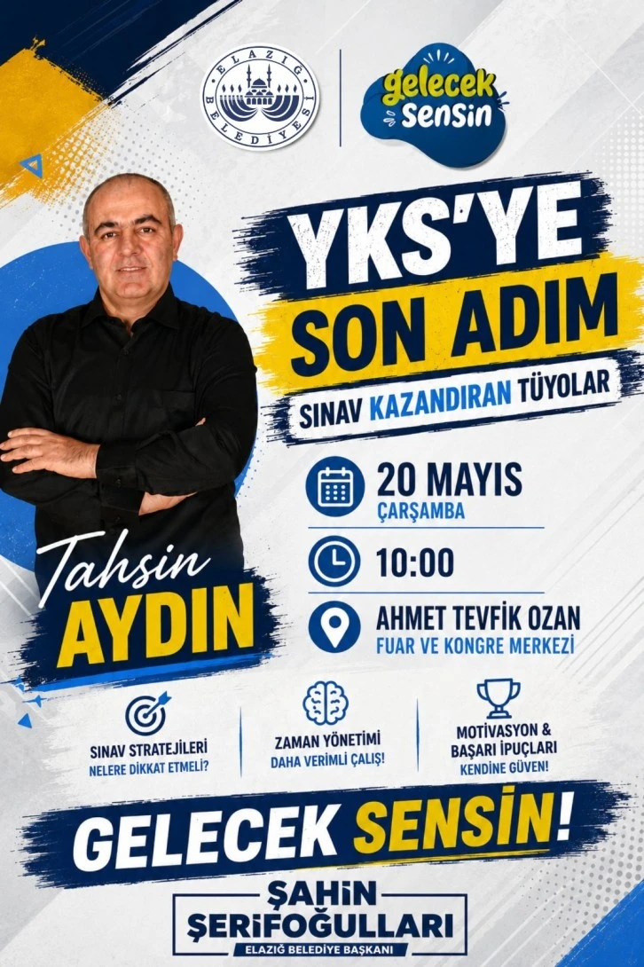 Tahsin Aydın YKS Semineri 20 Mayıs'ta