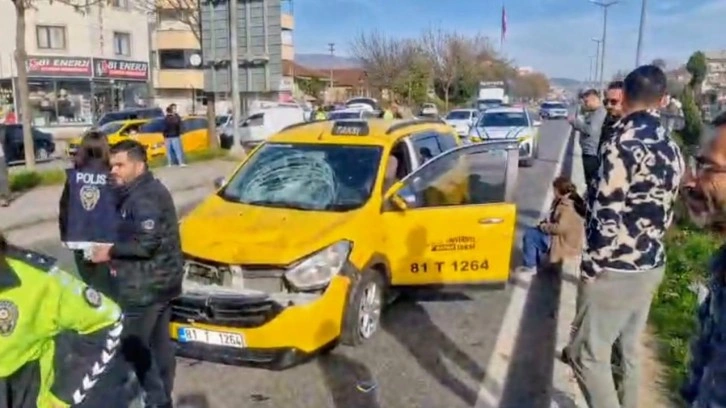 Taksinin çarptığı yaya öldü