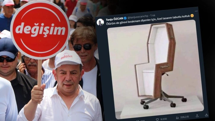Tanju &Ouml;zcan'dan Kılı&ccedil;daroğlu'na olay g&ouml;nderme: &Ouml;zel tasarım tabutlu koltuk