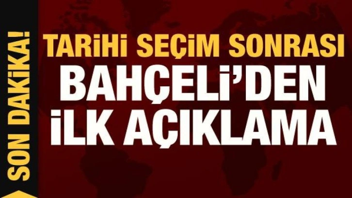 Tarihi zafer sonrası Bah&ccedil;eli'den ilk a&ccedil;ıklama!