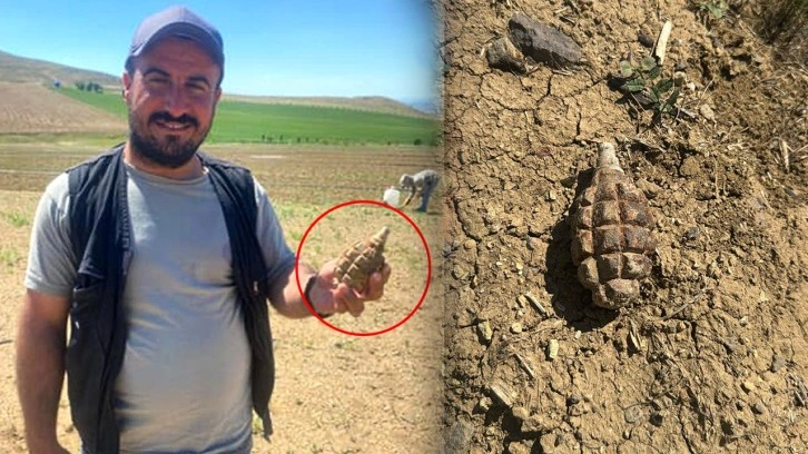 Tarlada çalışan çiftçi buldu! 104 yıldır patlamamış! Yetkililerden uyarı