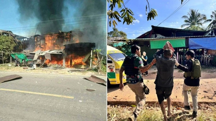 Tayland'da sığınağa roket isabet etti