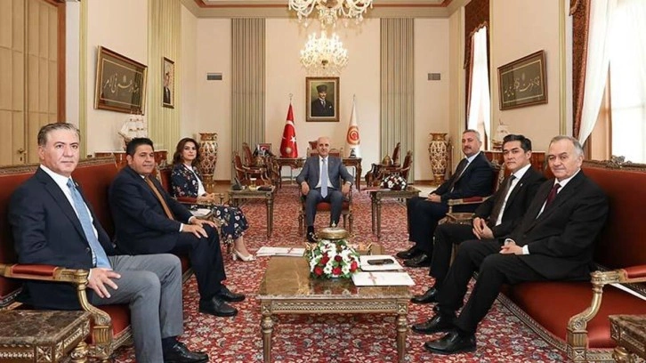 TBMM Başkanı Kurtulmuş, siyasi partilerin grup başkanvekillerini kabul etti