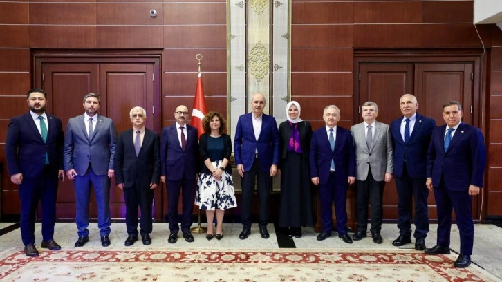 TBMM Başkanı Kurtulmuş'tan Türkiye'nin Astana Büyükelçiliği'ne ziyaret