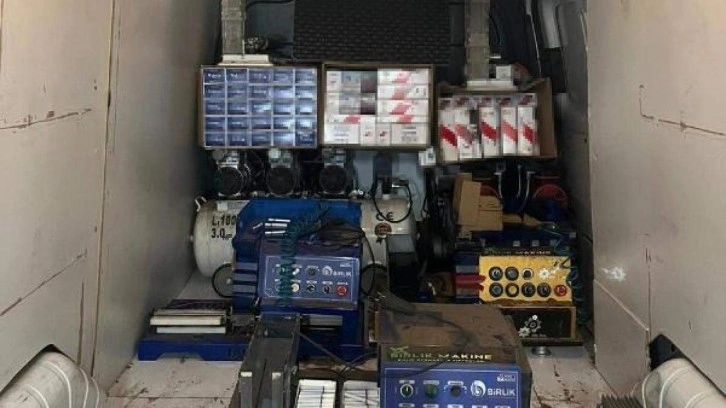 Tekirdağ'da ka&ccedil;ak sigara imalathanesine operasyon: 2 g&ouml;zaltı