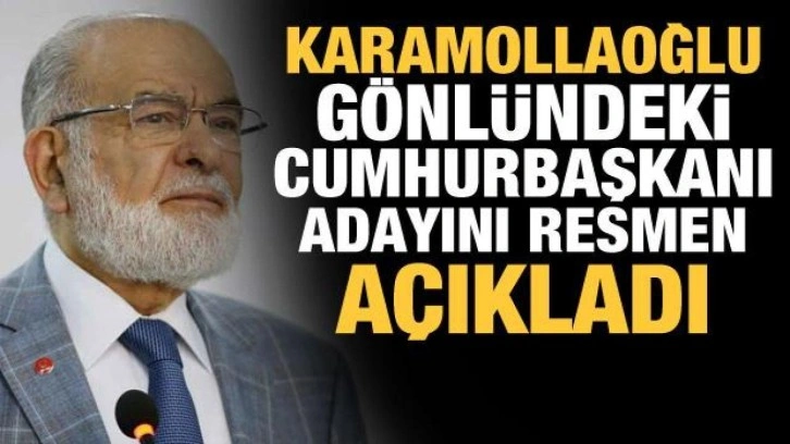 Temel Karamollaoğlu, g&ouml;nl&uuml;ndeki cumhurbaşkanı adayını a&ccedil;ıkladı