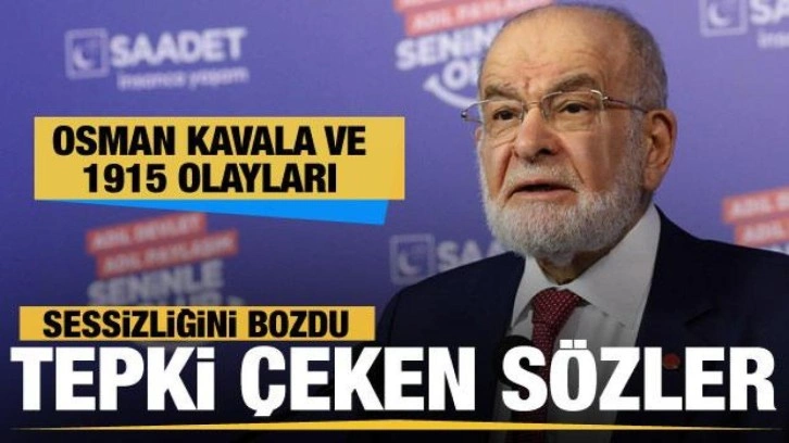 Temel Karamollaoğlu'ndan tepki &ccedil;eken Osman Kavala ve 1915 Olayları a&ccedil;ıklamaları