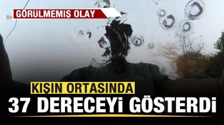 Termometreler kışın ortasında 37 dereceyi g&ouml;sterdi! Yeni rekor