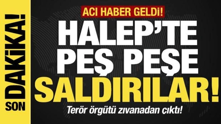 Terör örgütü SDG Halepli sivilleri vurdu! Roketli saldırıda 2 ölü 3 yaralı!