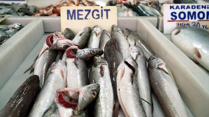 Trabzon'da tezgahlarda istavrit ve mezgit rağbet görüyor
