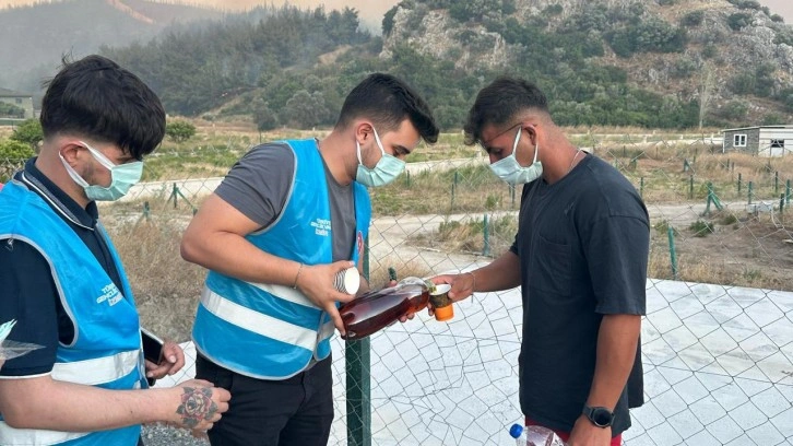 TÜGVA Destek Platformu yangın bölgesinde
