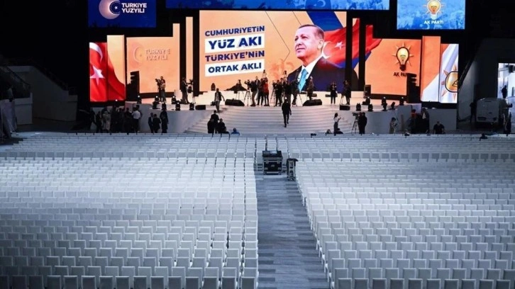 T&uuml;m hazırlıklar tamamlandı! AK Parti'de b&uuml;y&uuml;k kongre heyecanı