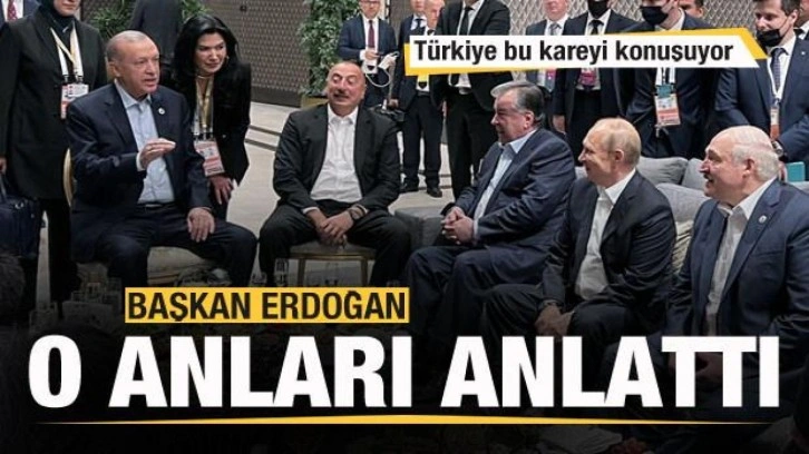 T&uuml;rkiye bu kareyi konuşuyor! Başkan Erdoğan o anları anlattı