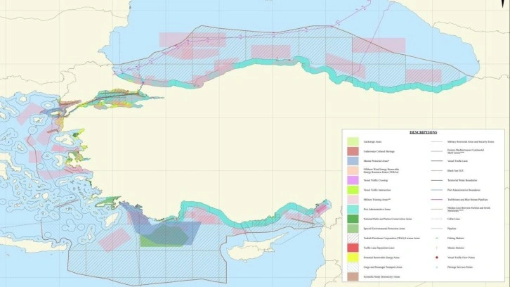 Türkiye'nin yeni "Deniz Koruma Alanları" ulusal Deniz Planlama Haritasına eklendi