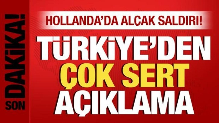 T&uuml;rkiye'den, Hollanda'da Kur'an-ı Kerim'e yapılan al&ccedil;ak saldırıya &ccedil;ok sert tepki