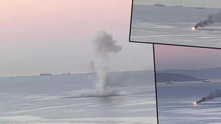 Ukrayna'dan Rus limanına İDA'larla saldırı: &Ccedil;ıkarma gemisi ağır hasar aldı
