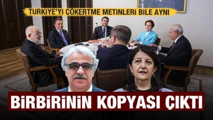 &Uuml;st akıl ve piyonlar... HDP ile altılı masanın talepleri birbirinin kopyası &ccedil;ıktı