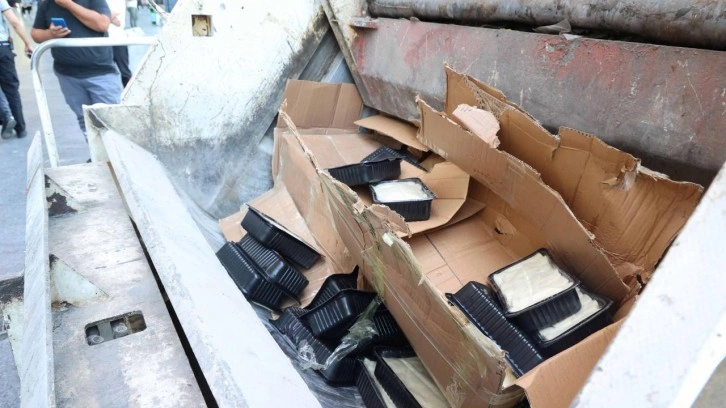 Usulsüz taşınan 700 kilo peynir imha edildi
