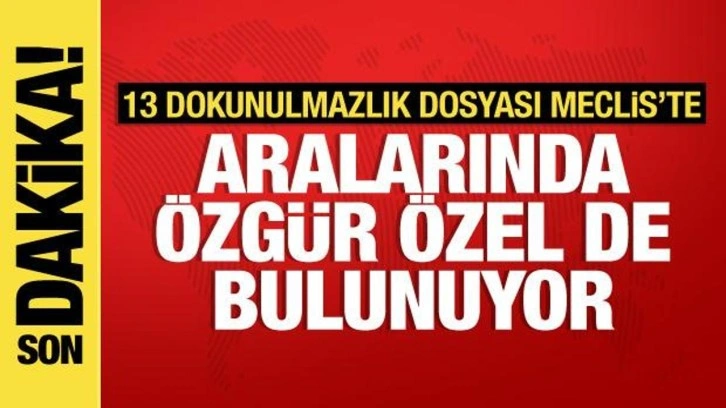 Yeni d&ouml;nemin ilk dokunulmazlık dosyaları Meclis'te