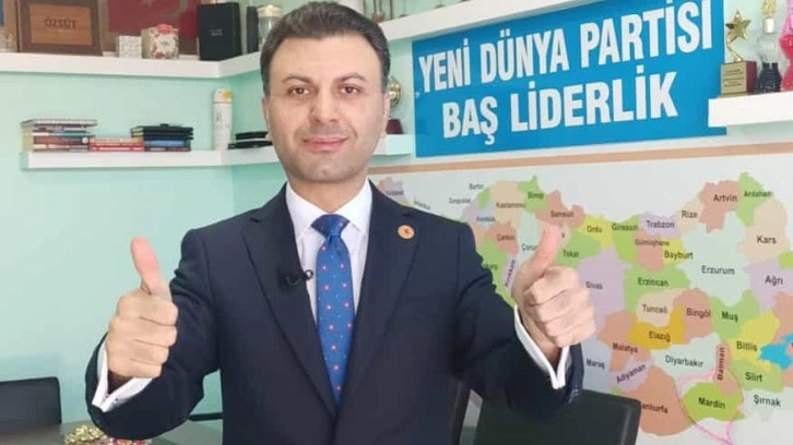 Yeni D&uuml;nya Partisi Baş Lideri Emanullah G&uuml;nd&uuml;z Erdoğan'a destek &ccedil;ağrısı yaptı