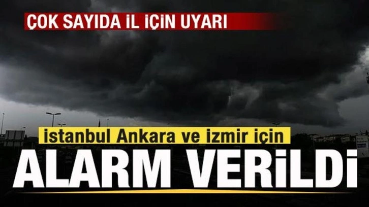 Yeni harita paylaşıldı! İstanbul Ankara ve İzmir için alarm! Çok sayıda il için uyarı!