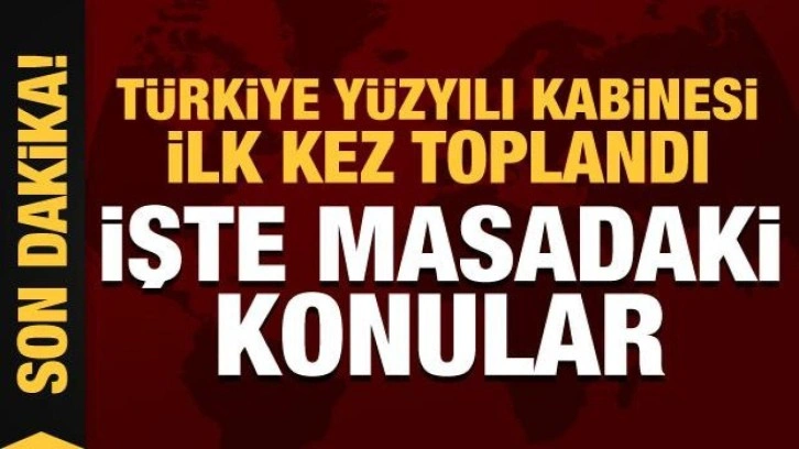 Yeni kabine bug&uuml;n ilk kez toplandı: 85 milyona aşkla hizmet edeceğiz!