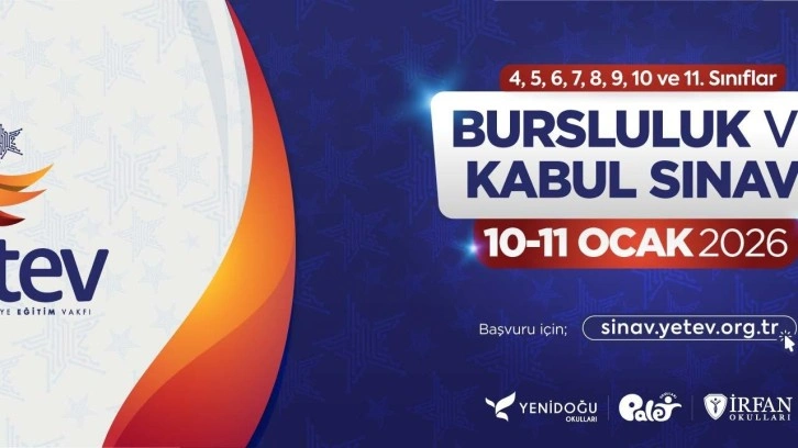 YETEV bursluluk ve kabul sınavı i&ccedil;in geri sayım başladı