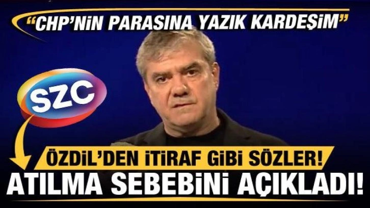 Yılmaz &Ouml;zdil'den itiraf gibi a&ccedil;ıklama! S&ouml;zc&uuml; TV ayrılığının arkasından CHP &ccedil;ıktı!