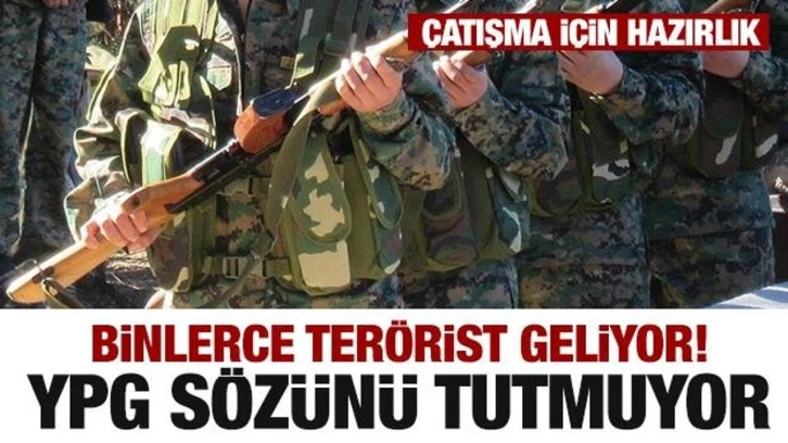 YPG sözünü tutmuyor! Çatışma için hazırlık...Binlerce terörist geldi