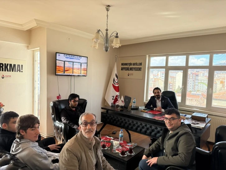 Zafer Partisi Elazığ İl Teşkilatı&rsquo;ndan G&ouml;rme Engelliler Derneği&rsquo;ne Ziyaret