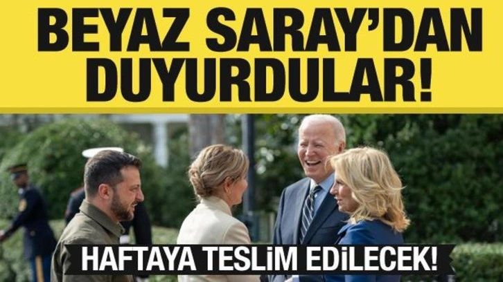 Zelenski'yi Beyaz Saray'da ağırlayan Biden a&ccedil;ıkladı: Haftaya teslim edilecek