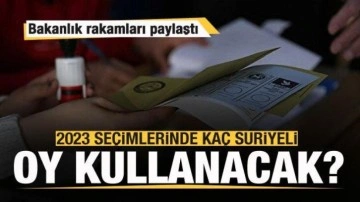 2023 se&ccedil;imlerinde ka&ccedil; Suriyeli oy kullanacak? Resmi rakamlar paylaşıldı