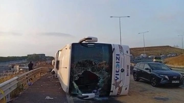 4 kişinin öldüğü Kuzey Marmara Otoyolu’ndaki yolcu otobüsü kazasının görüntüsü