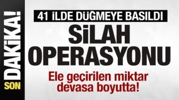41 ilde düğmeye basıldı! Silah operasyonu! Ele geçirilen miktar devasa boyutta!