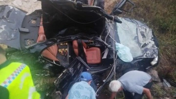 5 metre yükseklikten menfezin önüne uçtular! 2 ölü, 3 yaralı