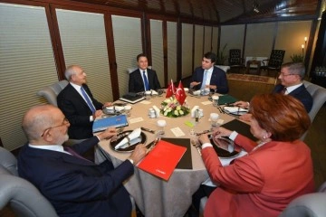 6 muhalefet lideri buluştu, partilerden peş peşe yorumlar geldi: Hi&ccedil;bir şey eskisi gibi olmayacak
