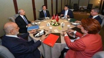6 muhalefet lideri &uuml;&ccedil;&uuml;nc&uuml; kez buluştu