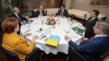 6 muhalefet liderinin g&ouml;r&uuml;şmesinden ilk g&ouml;r&uuml;nt&uuml;ler geldi