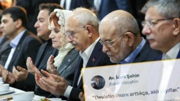 6'lı koalisyon takiyeyi de beceremiyor&hellip; Akşam iftar masası, sabah iman karalaması!