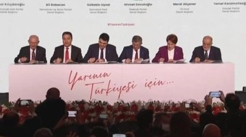 6'lı Masa, merakla beklenen ortak mutabakat metnini a&ccedil;ıkladı! 9 ana başlık var