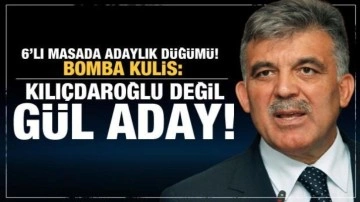 6'lı masada adaylık kulisi: Kılı&ccedil;daroğlu değil Abdulah G&uuml;l aday...