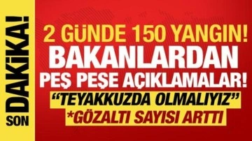 7 kentte yangınlarla mücadele: Bakanlardan peş peşe açıklamalar! Son durum ne?