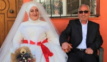 8 torun 4 &ccedil;ocuk sahibi &ccedil;ift 38 yıl sonra yeniden gelin ve damat oldu