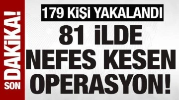 81 ilde sahte içki operasyonu: 179 kişi yakalandı