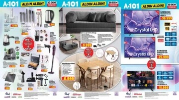 A101'e kampanyalı TV, ev gereçleri ve mobilya geliyor! Büyük indirim var