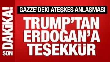 ABD Başkanı Trump, Cumhurbaşkanı Erdoğan'a teşekkür etti