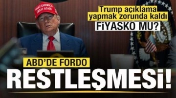 ABD'de Fordo restleşmesi! Trump açıklama yapmak zorunda kaldı! Fiyasko mu?