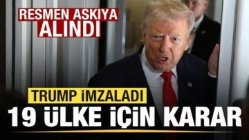 ABD'den 19 ülke için son dakika kararı! Resmen askıya alındı